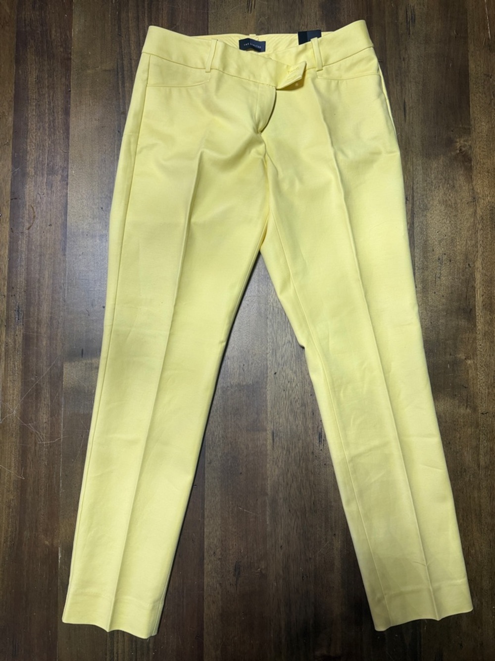The Limited Lemon Yellow Cropped Ankle Pants